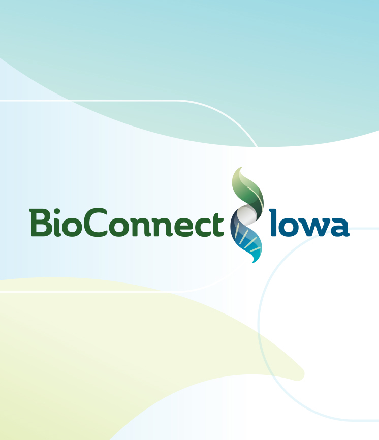 BioConnect Iowa portfolio page cover with logo